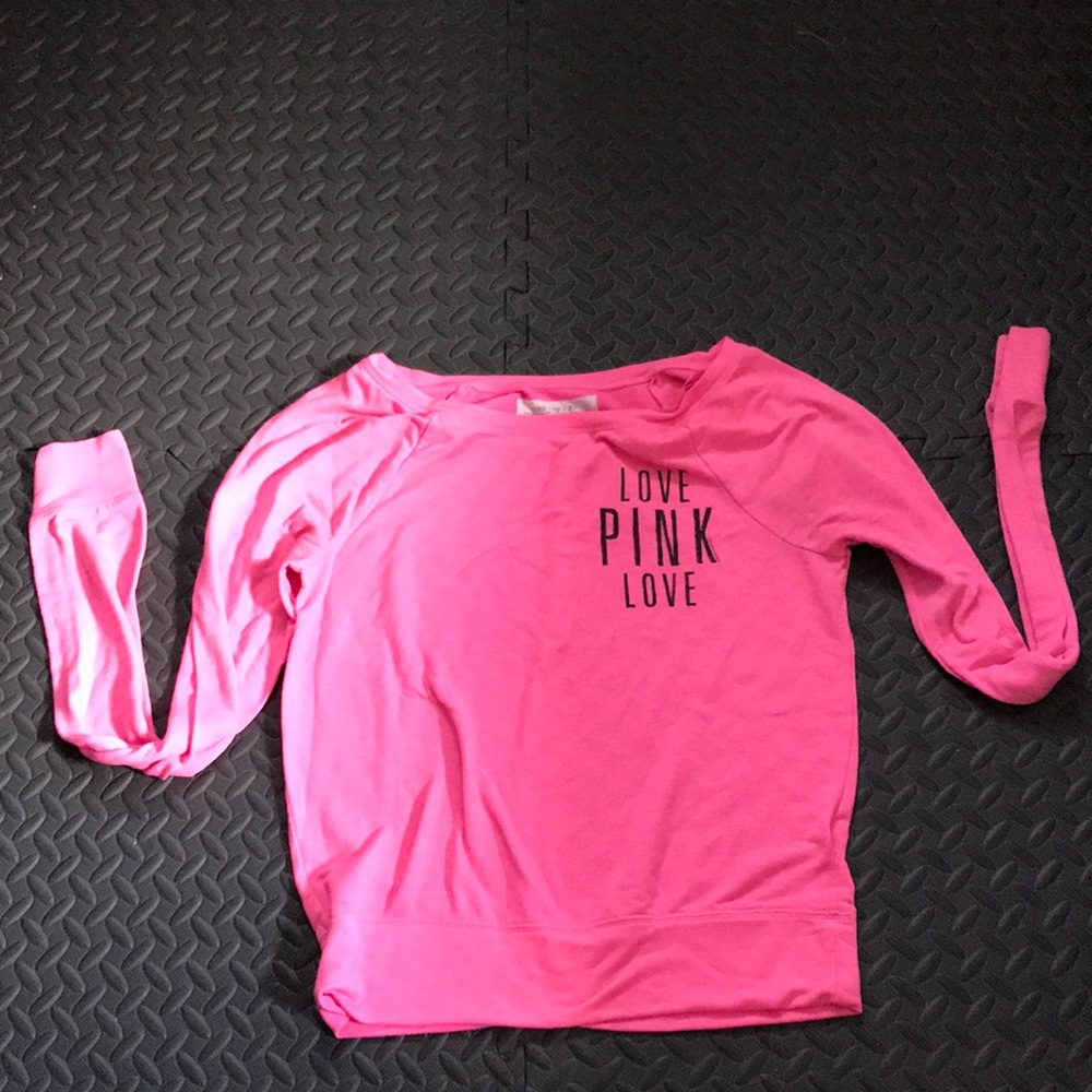Pink Victoria secret long sleeve lounge attire